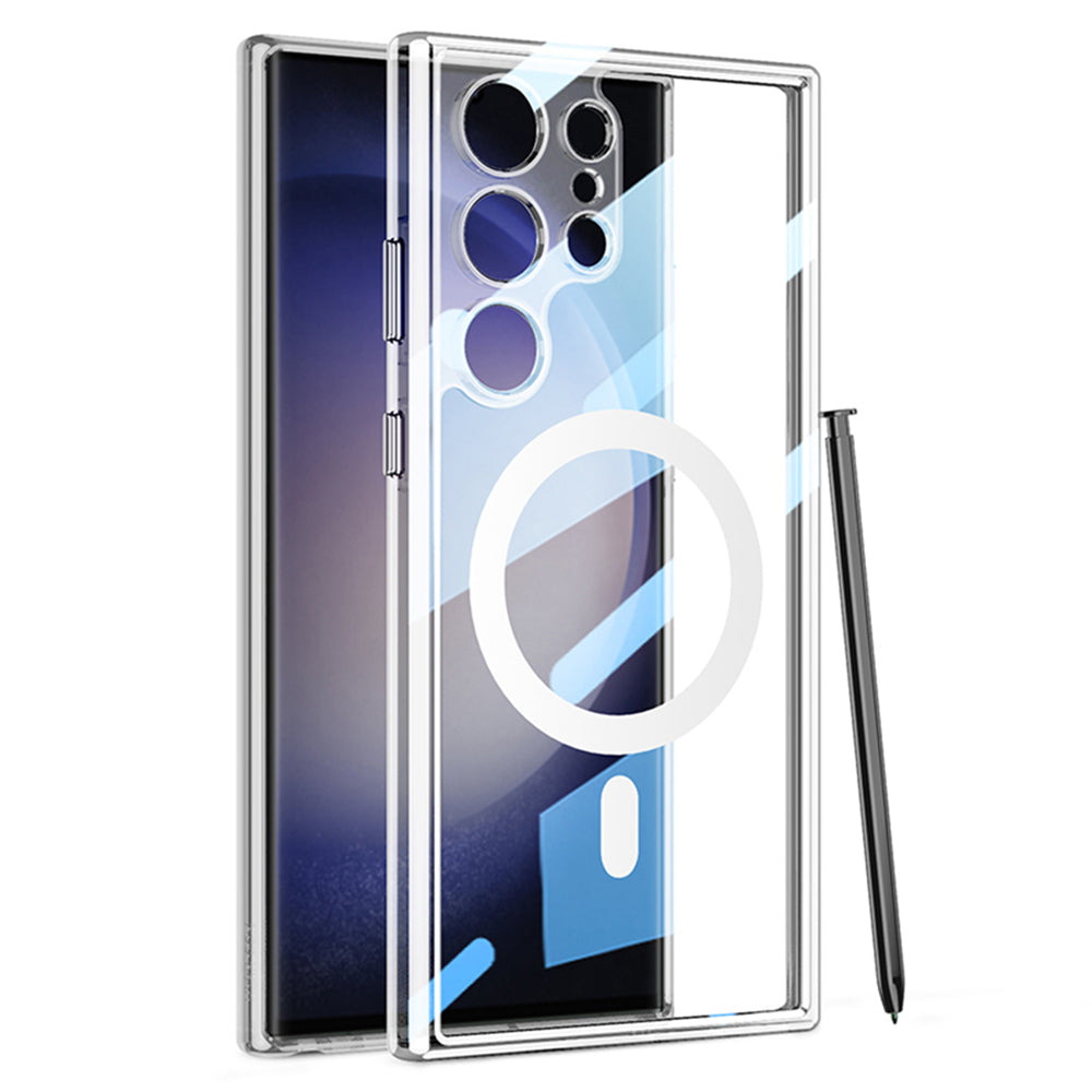 GKK Magnetisk TPU PC-telefoncover til Samsung Galaxy S23 Ultra 5G etui HD Klart beskyttende mobiltelefoncover GKK Magnetisk TPU PC-telefoncover til Samsung Galaxy S23 Ultra 5G etui HD Klart beskyttende mobiltelefoncover